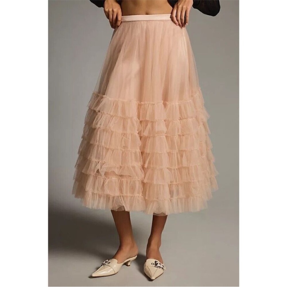 LOVESHACKFANCY TULLE SKIRT - Picture 3 of 10